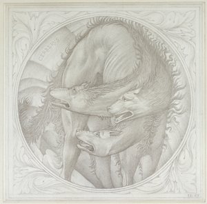 The Story of Orpheus: Cerberus by Edward Burne Jones
